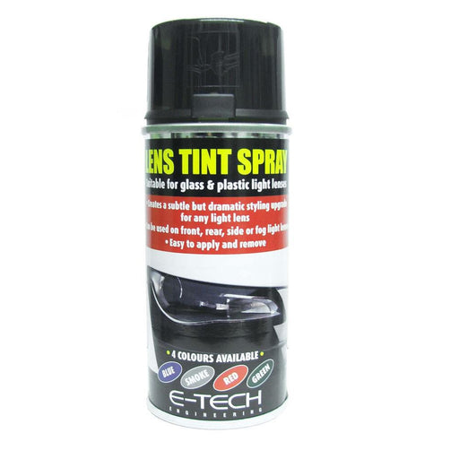 E-Tech Smoke Black Light Lens Tint Tinting Spray Glass Car Motorbike Lenses 150 E-Tech - Dynamic Drive