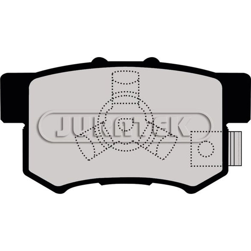 Juratek Rear Brake Solid Discs & Pads fits Honda Fr-V 2004-2009 1.7 1.8 2.0 2.2