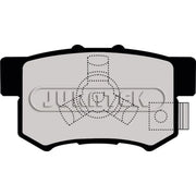 Juratek Front & Rear Pads fits Honda Cr-V 2001-2007 2.0 2.2