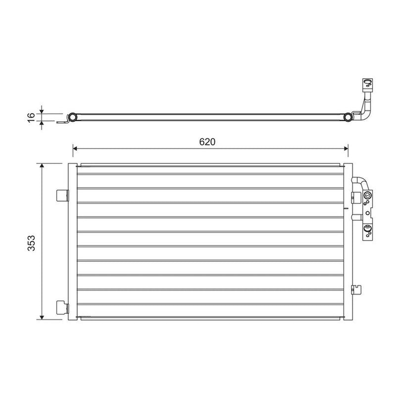 Valeo Air Conditioning Condenser 822719