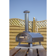Dellonda Portable Wood-Fired Pizza Oven and Smoking Oven Stainless Steel Dellonda  - Dynamic Drive