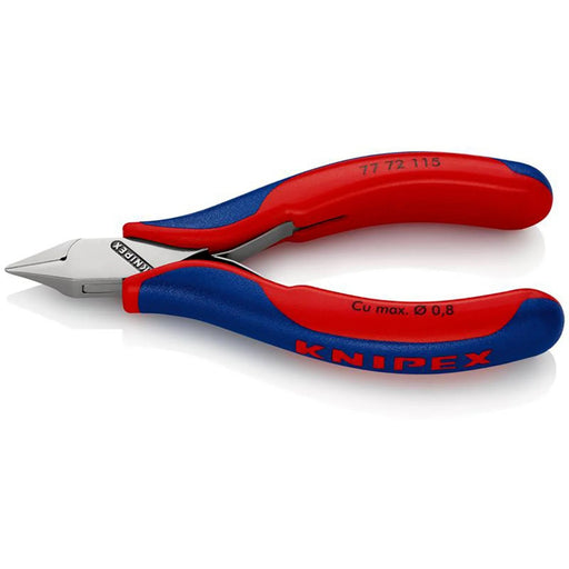 KNIPEX 77 72 115 SB Electronics Diagonal Cutter, 115mm (self-service - image 1