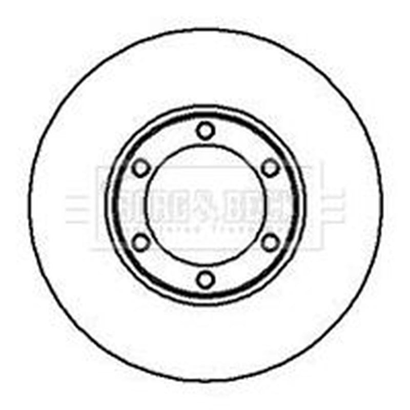 Borg & Beck Front Brake Vented Discs & Pads fits Isuzu Impulse 1990-1993 1.6
