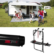 Fiamma F45S Awning, Fixing Bracket, Bike Carrier Bundle for VW T6 SWB Vans Fiamma - Dynamic Drive