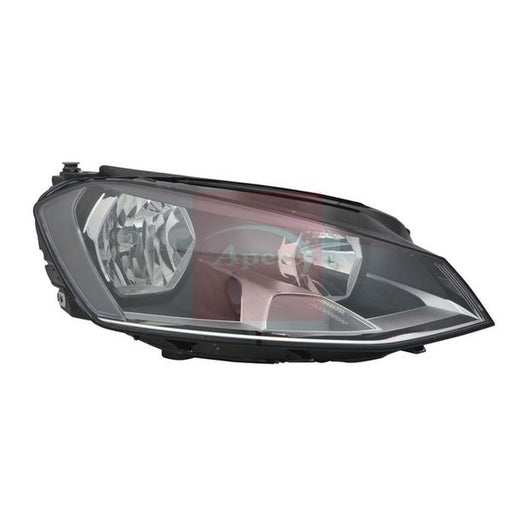 Apec Headlight Headlamp H7 Left fits VW Golf VII 2012-2021 1.0 1.2 1.4 1.6 2.0