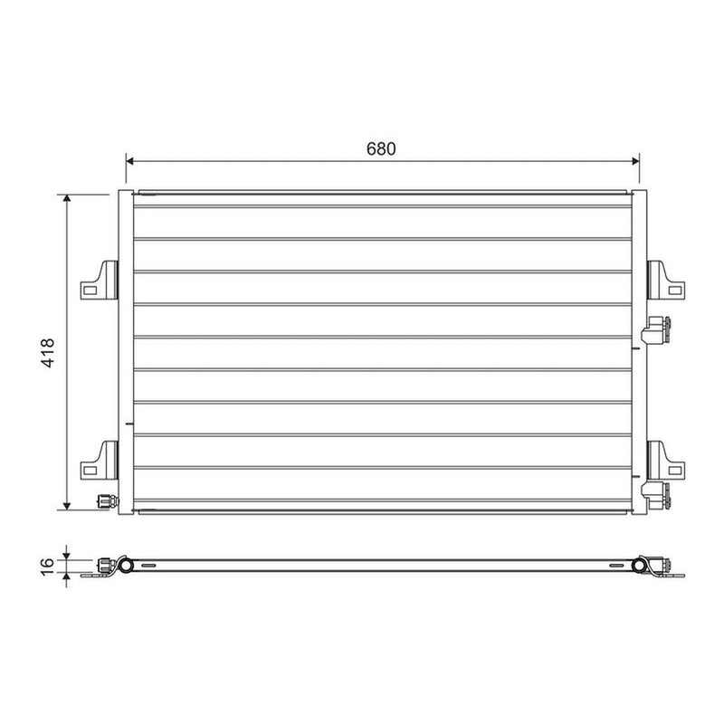 Valeo Air Conditioning Condenser 817731