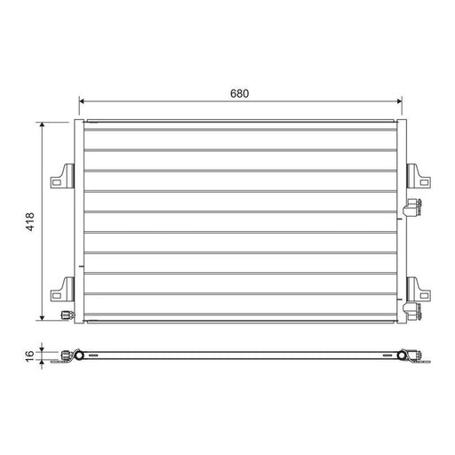 Valeo Air Conditioning Condenser 817731