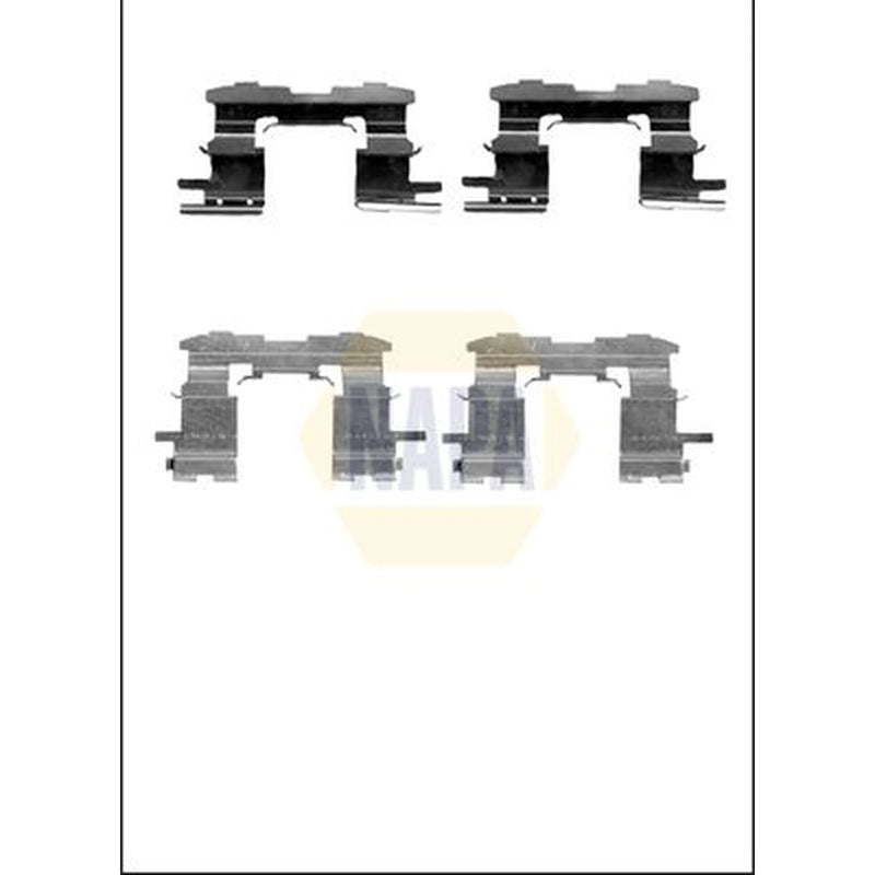 NAPA Brake Pad Accessory Fitting Kit Front fits Aston Martin Cygnet 2011-2013
