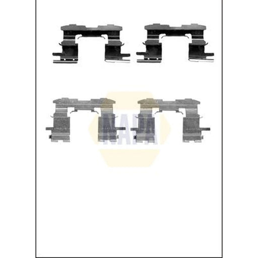 NAPA Brake Pad Accessory Fitting Kit Front fits Aston Martin Cygnet 2011-2013