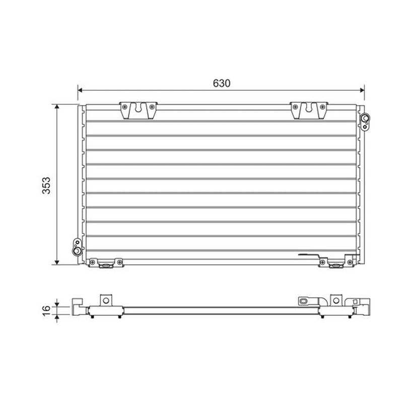 Valeo Air Conditioning Condenser 818104