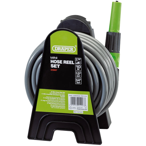 Draper Mini Hose Reel Set, 8mm Bore, 10m 24997 Draper - Dynamic Drive