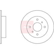 Apec Rear Brake Solid Discs & Pads fits Nissan Almera 2000-2006 1.5 1.8 2.2