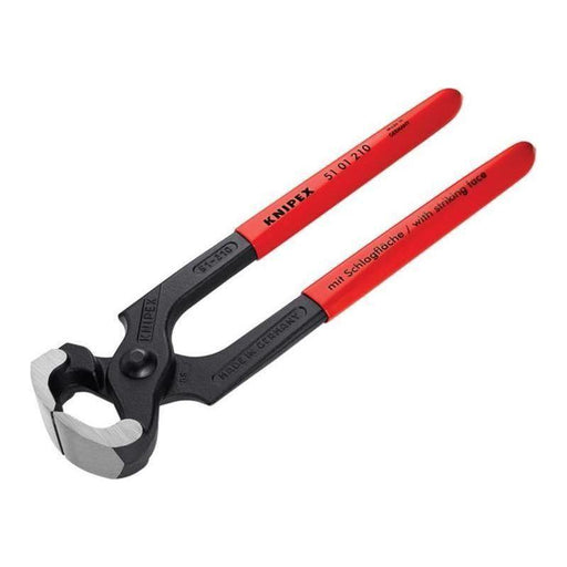 Knipex Hammerhead Style Carpenter's Pincers PVC Grip 210mm (8.1/4in) Knipex - NN4 Online