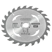 Draper TCT Cordless Construction Circular Saw Blade for Wood & - image 1