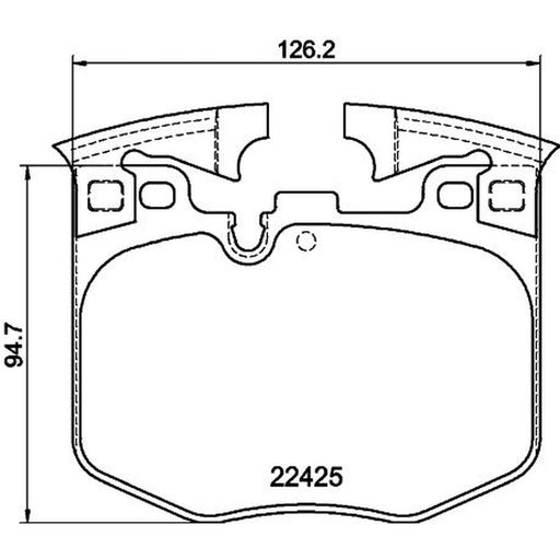 Mintex Front Brake Pad Set fits Alpina XD3 2022 on