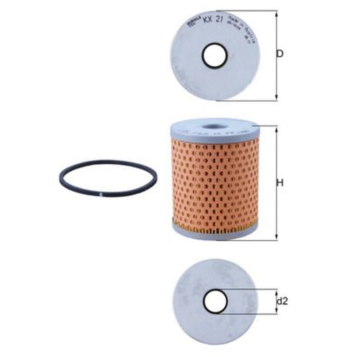 Mahle Fuel Filter Element