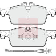 Apec Front Brake Pad Set fits Peugeot 508 I 2010-2018 1.6 2.0