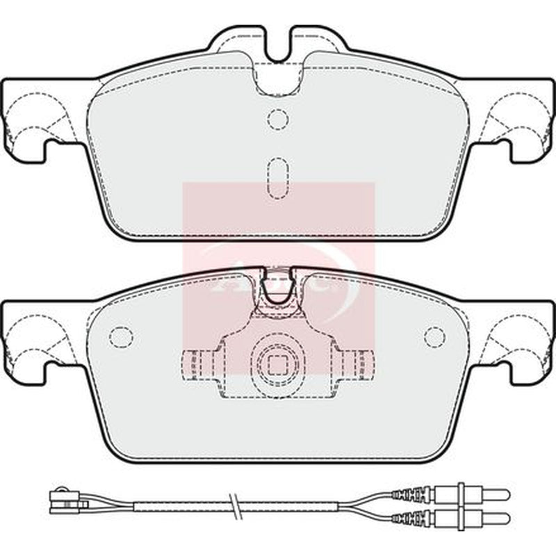 Apec Front Brake Pad Set fits Peugeot 508 I 2010-2018 1.6 2.0