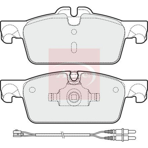 Apec Front Brake Pad Set fits Peugeot 508 I 2010-2018 1.6 2.0