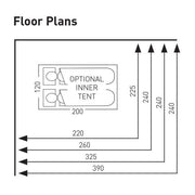 SunnCamp Swift Air SC 220 Caravan Porch Awning Inflatable Blow-Up 2022 Model SunnCamp - Dynamic Drive