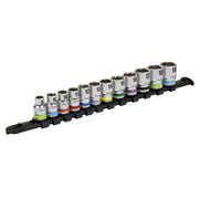 Sealey Premier Platinum Premier Platinum Socket Set 3/8"Sq Drive 12pc AK2660 Sealey Premier Platinum - Dynamic Drive