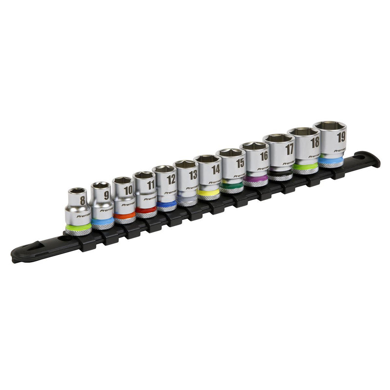 Sealey Premier Platinum Premier Platinum Socket Set 3/8"Sq Drive 12pc AK2660 Sealey Premier Platinum - Dynamic Drive