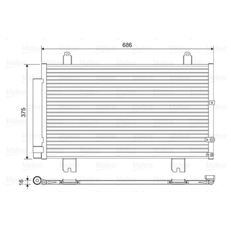 Valeo Air Conditioning Condenser 814451