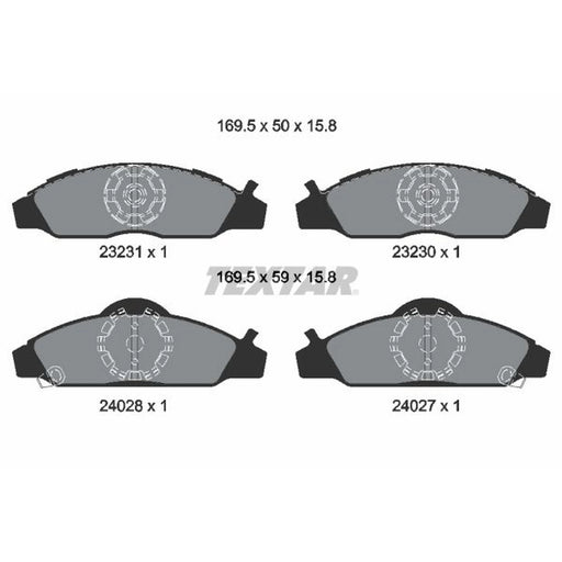 Textar Front Brake Pad Set 2323101