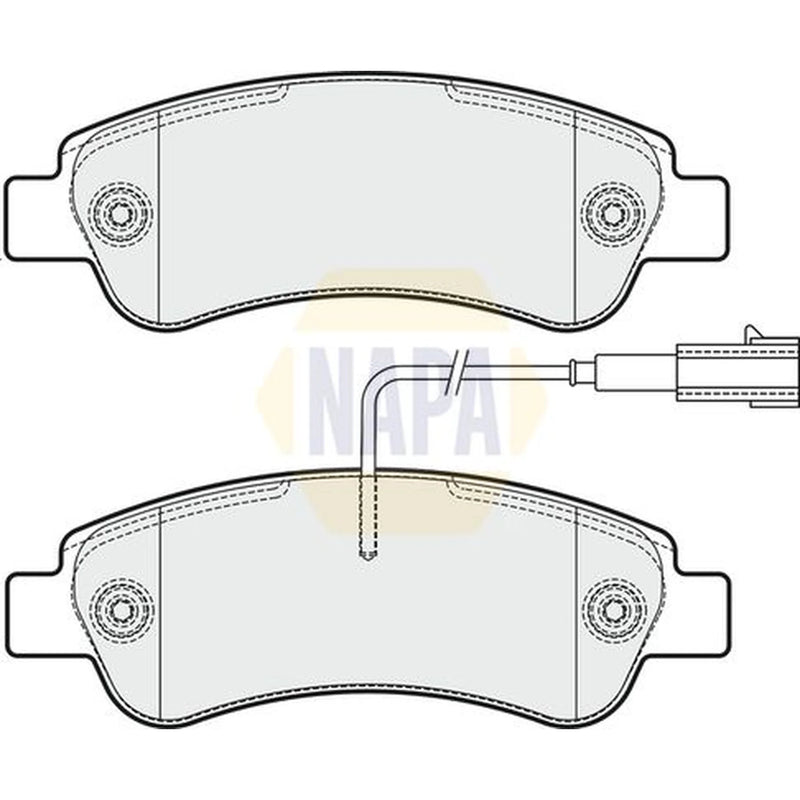 NAPA Rear Brake Pad Set fits Citroën Relay III 2011-2023 2.0 2.2 3.0