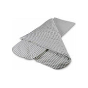 Luxury Grey Stripe Compact Duvalay 4.5 Tog Sleeping Bag Duvet & Topper GREY Duvalay - Dynamic Drive