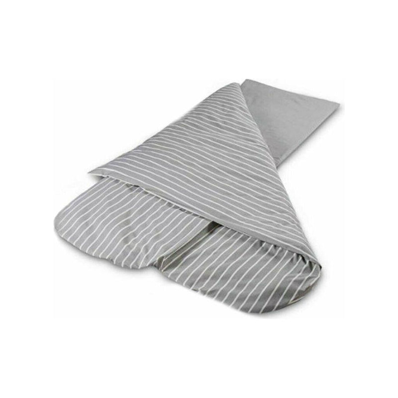 Luxury Grey Stripe Compact Duvalay 4.5 Tog Sleeping Bag Duvet & Topper GREY Duvalay - Dynamic Drive