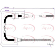 Apec Handbrake Cable Right Rear CAB1685