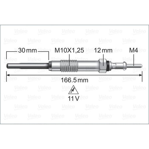 Valeo Diesel Engine Glow Plug 345230