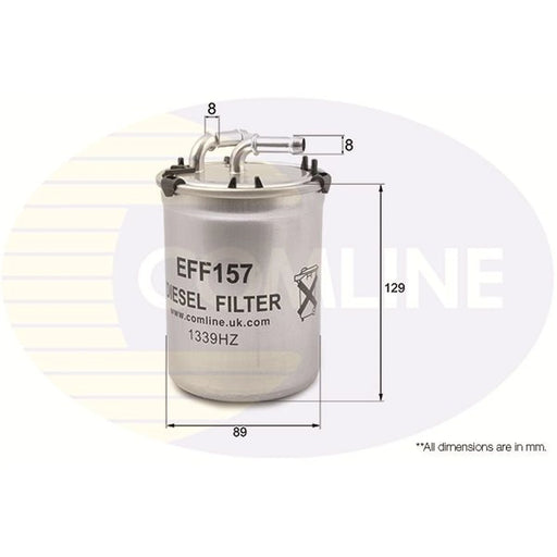 Comline Fuel Filter Element fits Audi A1 2010-2015 1.6