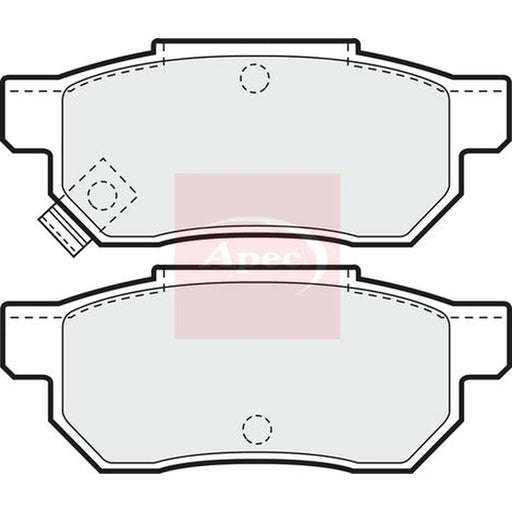 Apec Rear Brake Pad Set PAD611