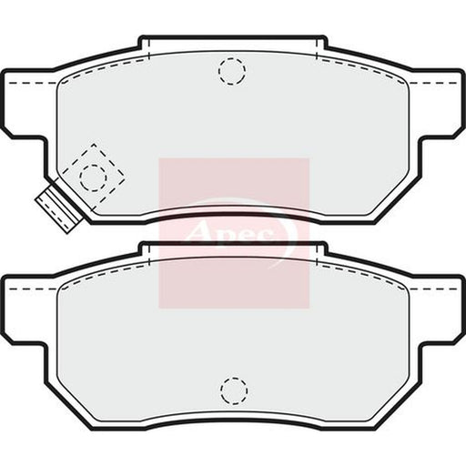 Apec Rear Brake Pad Set fits Honda Beat 1991-1996 0.7