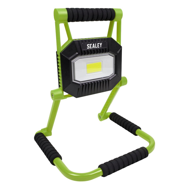 Sealey LEDFL20W Rechargeable Portable Fold Flat Floodlight 20W COB LED Sealey  - Dynamic Drive