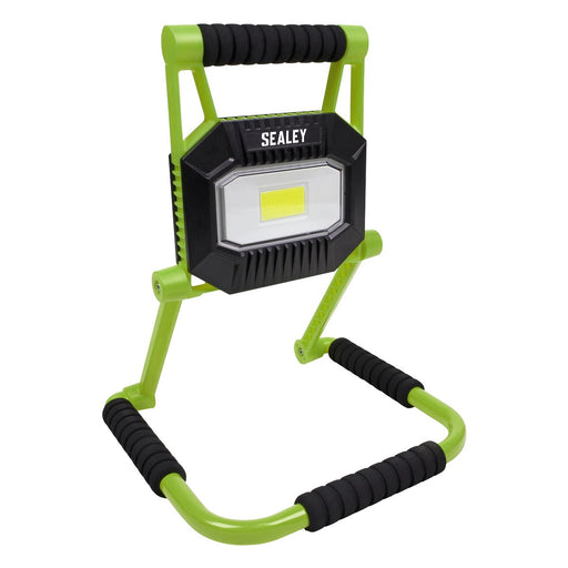 Sealey Rechargeable Portable Fold Flat Floodlight 20W COB LED Lithium-ion Sealey - Dynamic Drive