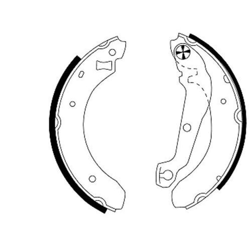Mintex Brake Shoe Set Axle Kit fits Ford Sierra I 1982-1986 1.8 2.0 2.3