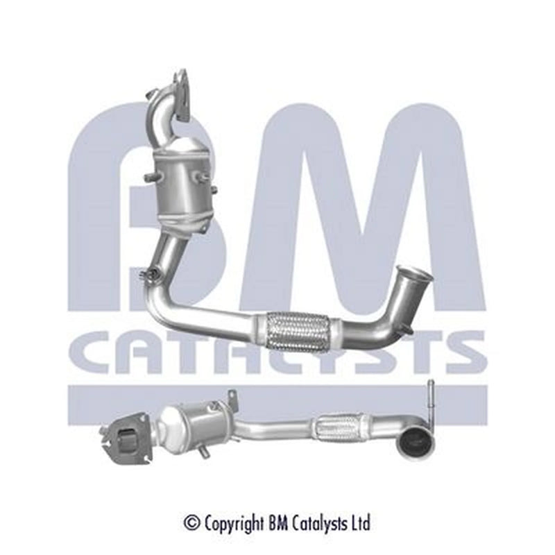 BM Catalysts Homologated Petrol Cat fits Ford Fiesta VII 2017 on 1.1