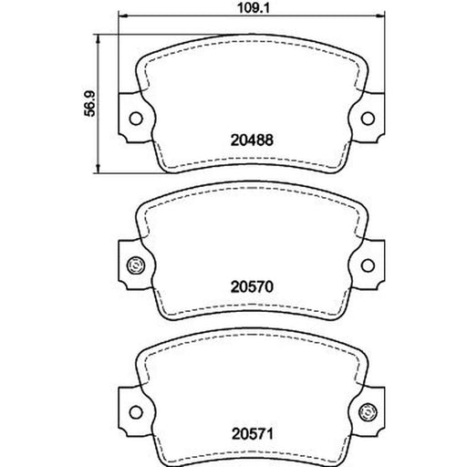 Mintex Front Brake Pad Set fits Renault 20 1977-1983 2.0 2.2