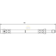 NAPA Brake Hydraulic Hose Line Front fits Mercedes-Benz Sprinter 3,5-T 2006-2018
