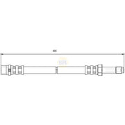 NAPA Brake Hydraulic Hose Line Front NBH1049