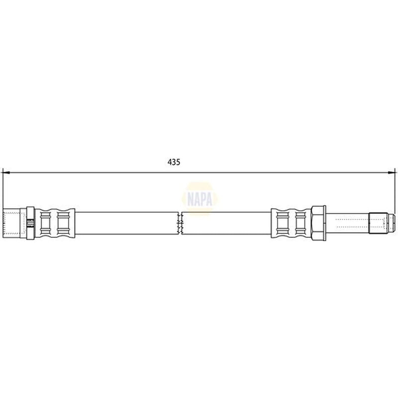 NAPA Brake Hydraulic Hose Line Front NBH1049