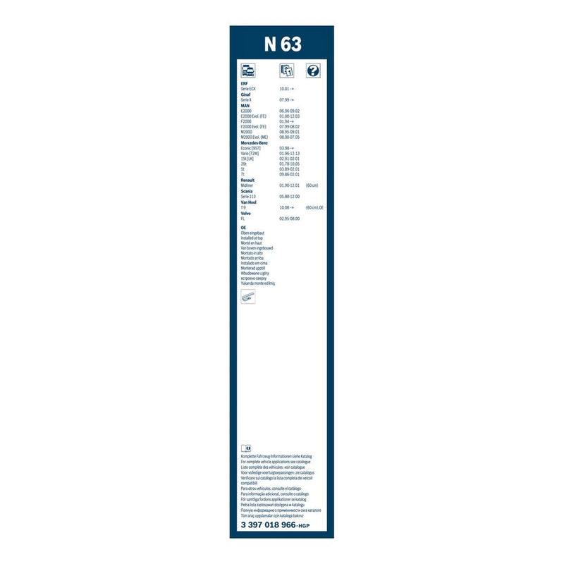 Bosch Eco Wiper Blade 600mm — N63 fits Iveco Daily I 1978-1989