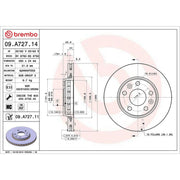 Brembo Front & Rear Brake Discs & Pads fits Renault Megane IV 2015 on 1.5