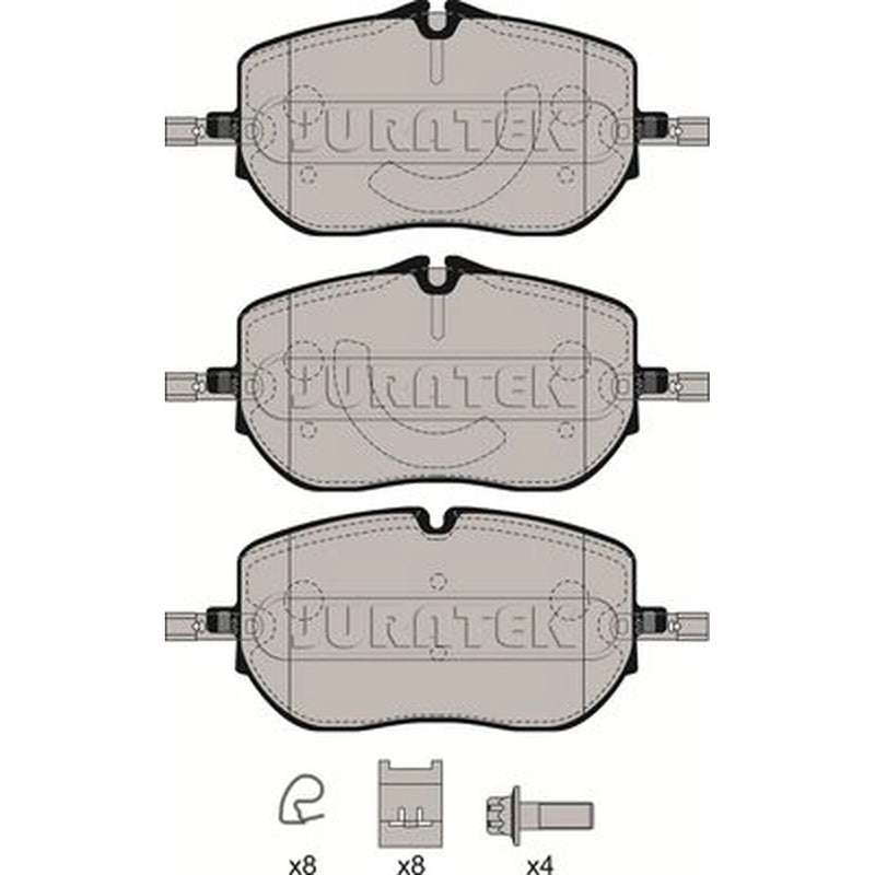 Juratek Front Brake Pad Set fits Mercedes-Benz C-Class 2021 on