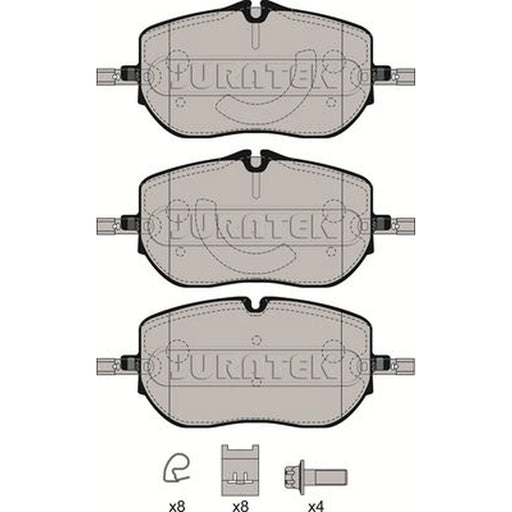Juratek Front Brake Pad Set fits Mercedes-Benz C-Class 2021 on