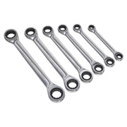 Seigen by Sealey Double End Ratchet Ring Spanner Set 6pc Metric S0636 Seigen by Sealey  - Dynamic Drive