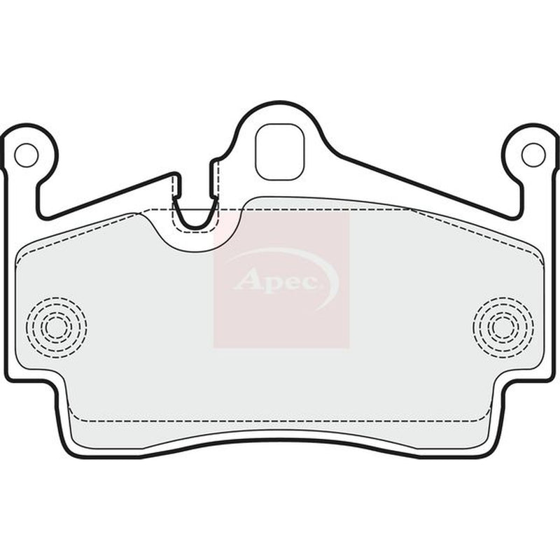 Apec Rear Brake Pad Set fits Porsche 718 Boxster 2016-2017 2.0 2.5